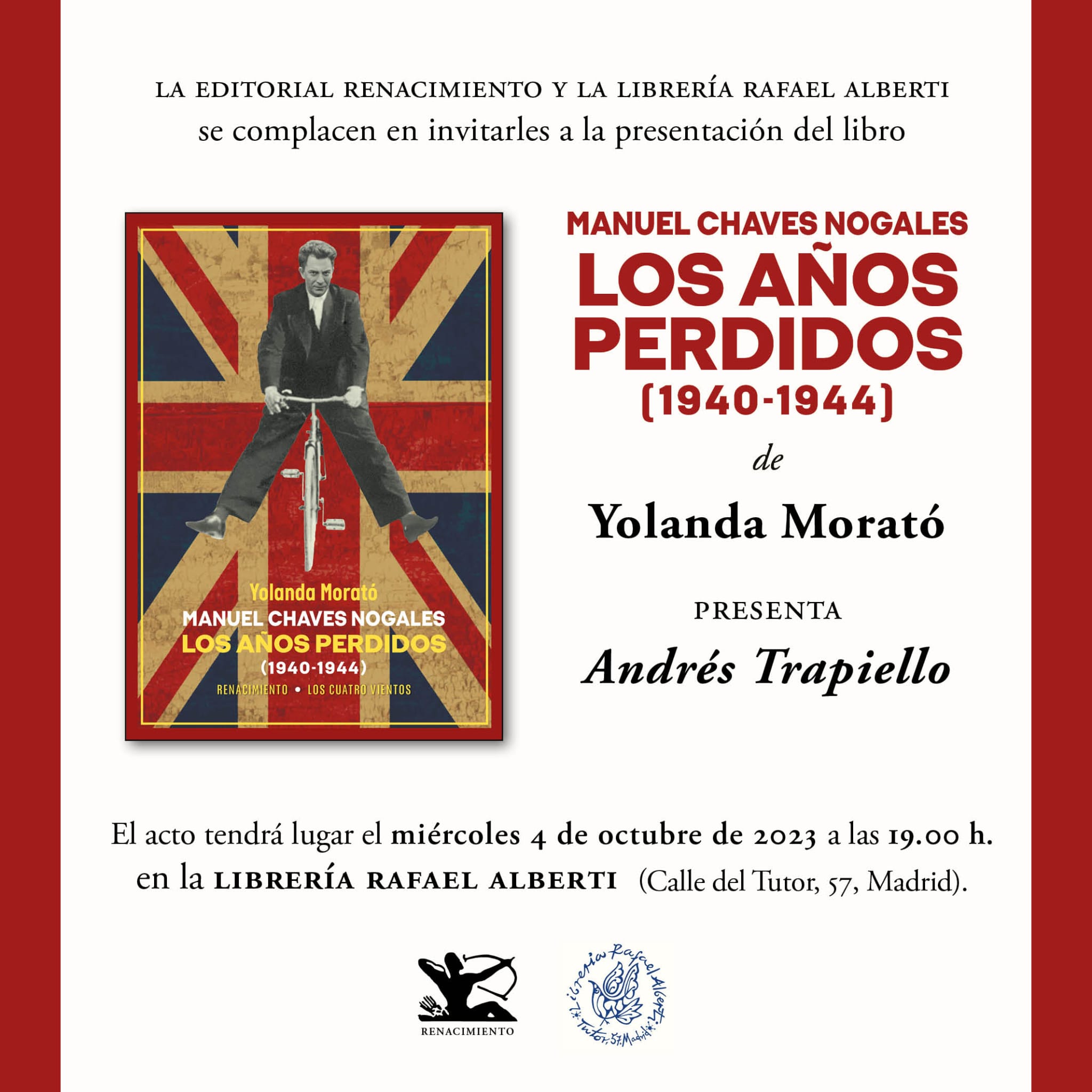 YOLANDA MORATÓ, Manuel Chaves Nogales. Los años perdidos (1940-1944) (Renacimiento)