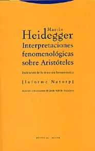 Interpretaciones Fenomenológicas sobre Aristóteles. Informe Natorp. 