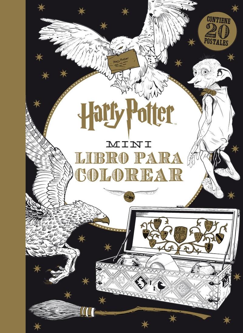 Harry Potter - Mini libro para colorear "Contiene 20 postales"