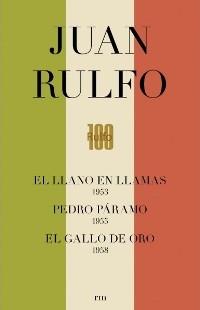 Estuche Juan Rulfo "Pedro Páramo. Llano en Llamas. Gallo de Oro". 