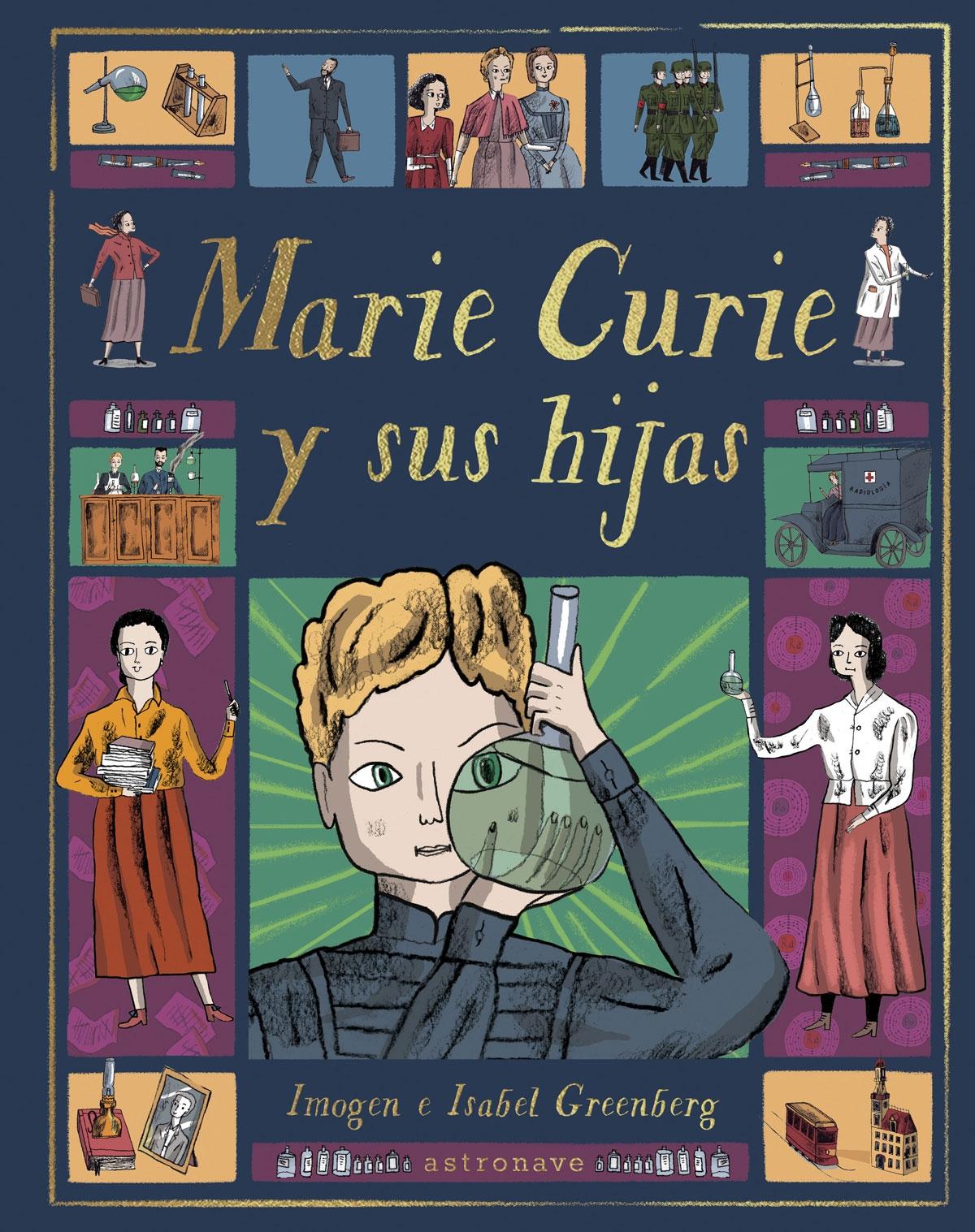 Marie Curie y sus hijas. 