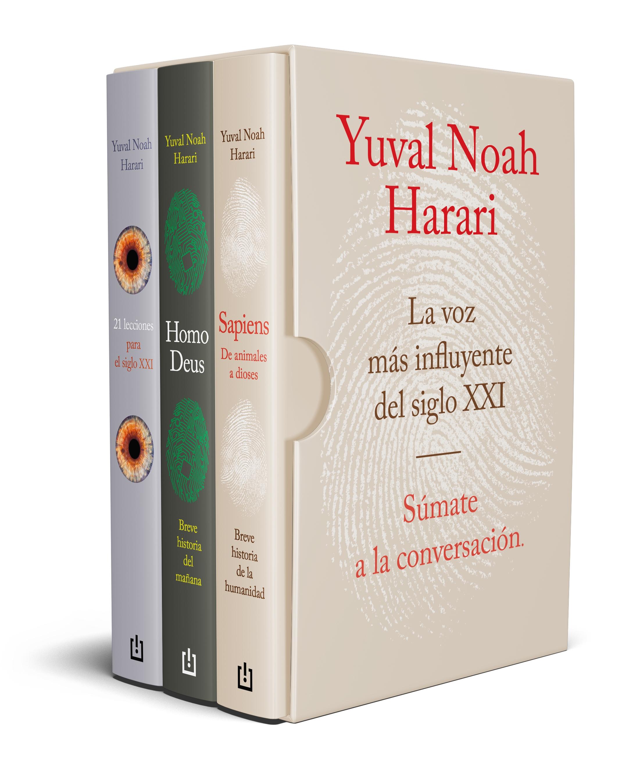 Estuche Harari. Contiene Sapiens, 21 Lecciones para el Sxxi, Homo Deus. 