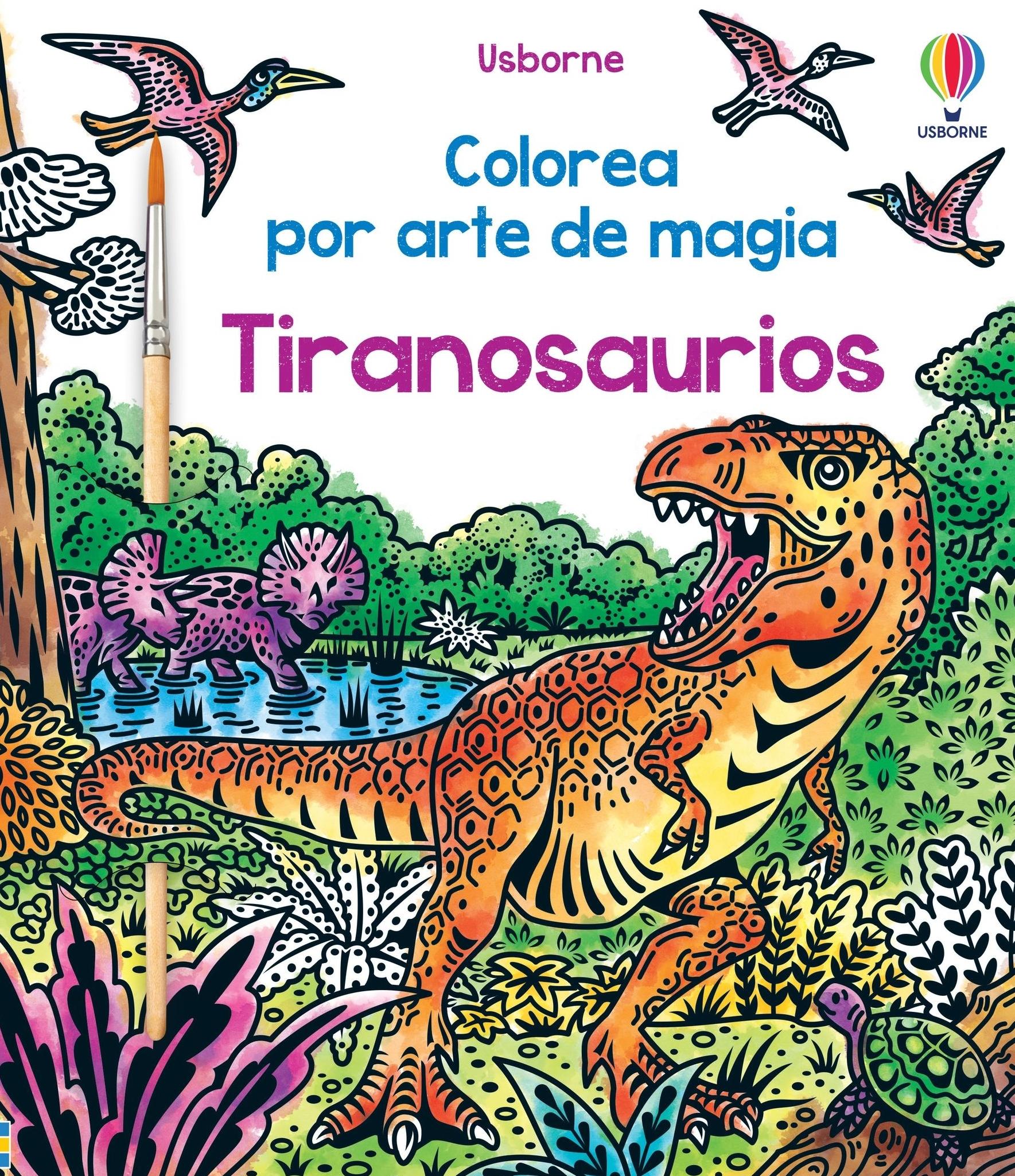 Tiranosaurios  "Colorea por Arte de Magia ". 