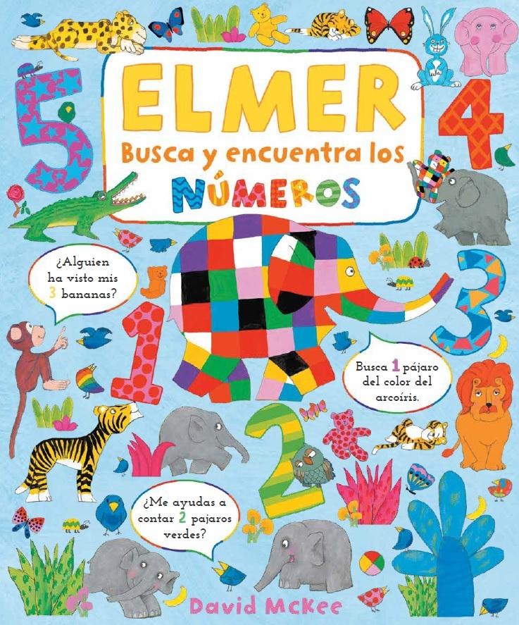 Busca y Encuentra los Números de Elmer. 