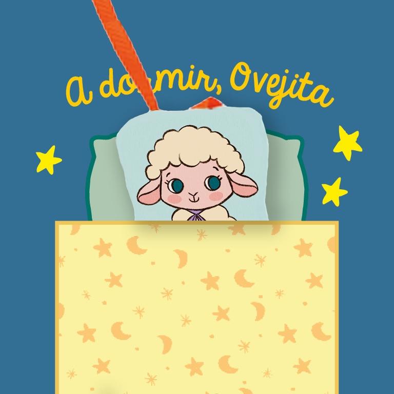 A Dormir, Ovejita "Libro de Tela Suave para Bebés Entre 0 y 36 Meses. Interactivo "