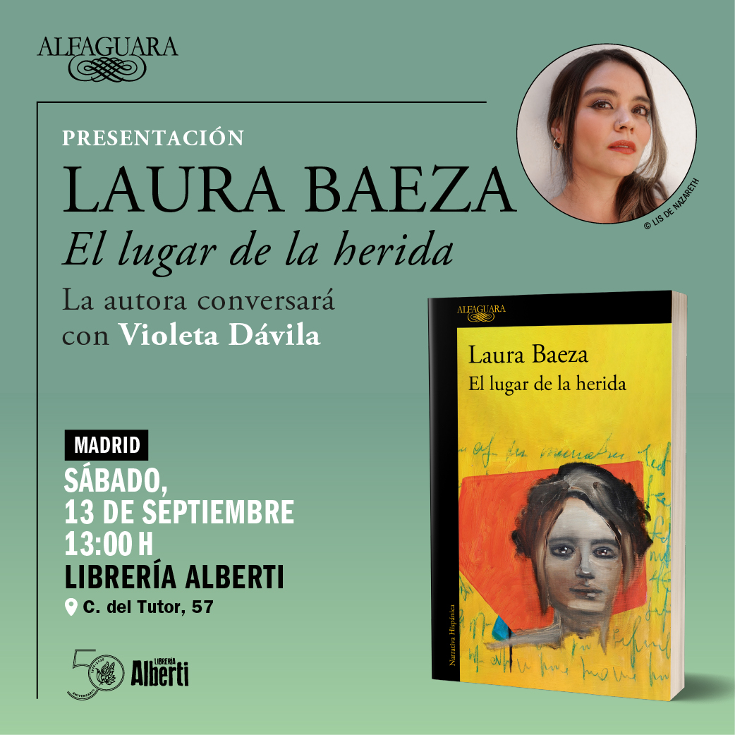 LAURA BAEZA, El lugar de la herida (Alfaguara)