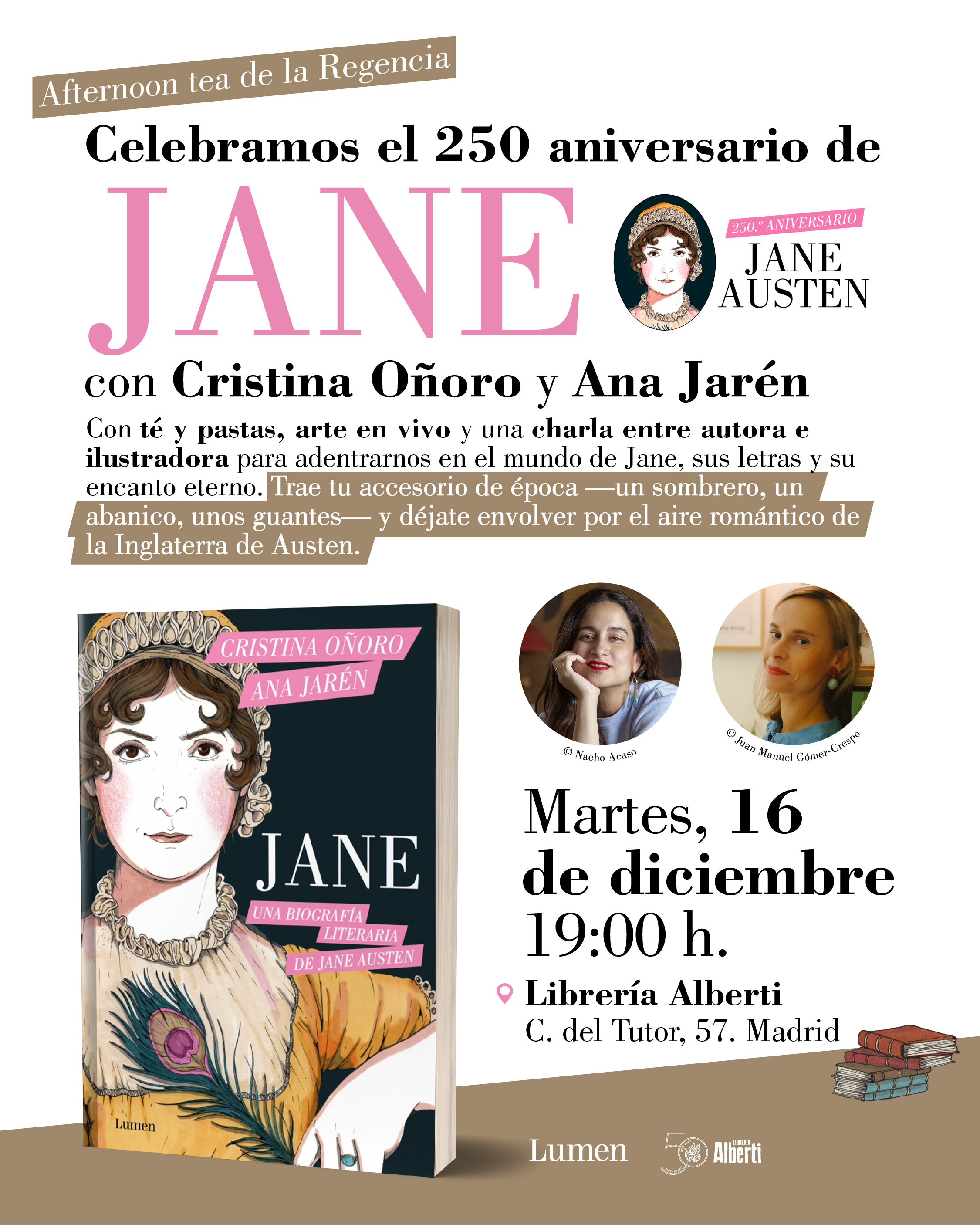 250 Aniversario de JANE AUSTEN, con CRISTINA OÑORO y ANA JARÉN