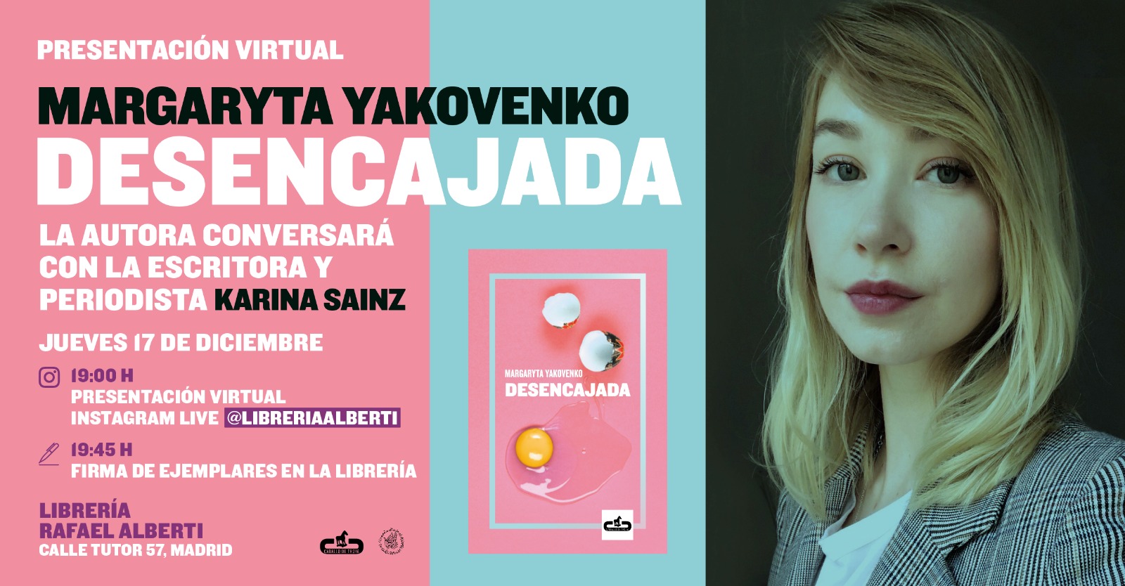 MARGARYTA YAKOVENKO presenta y firma 'Desencajadas' (Caballo de Troya)