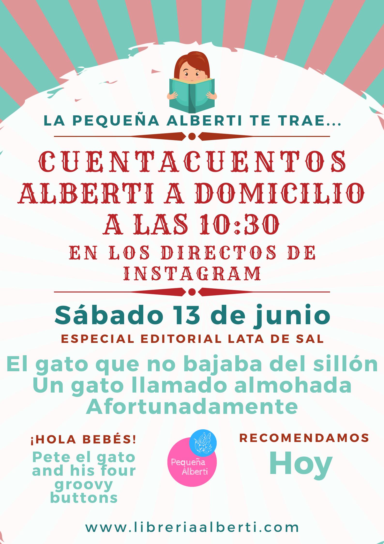 Cuentacuentos #AlbertiADomicilio especial editorial Lata de Sal