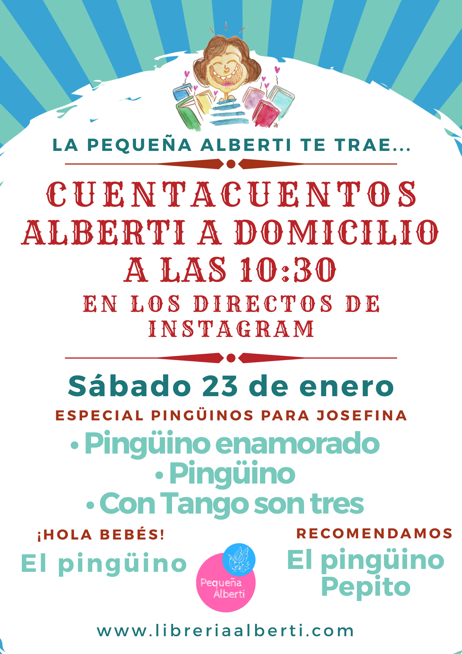 Cuentacuentos #AlbertiADomicilio 78 | ESPECIAL PINGÜINOS PARA JOSEFINA