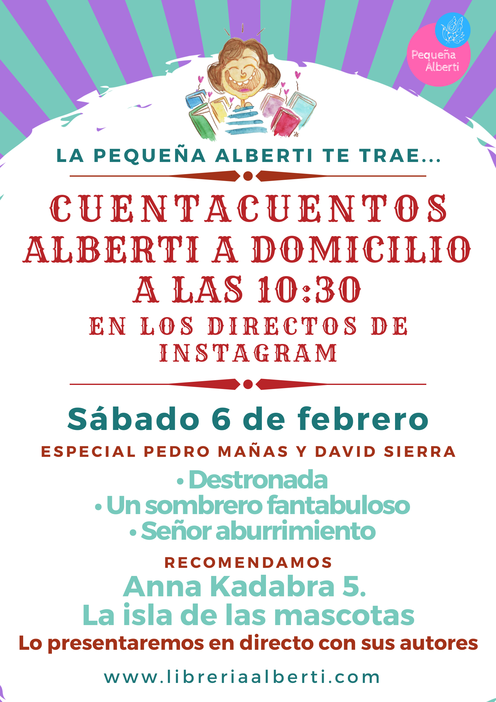 Cuentacuentos #AlbertiADomicilio 80 | ESPECIAL PEDRO MAÑAS y DAVID SIERRA