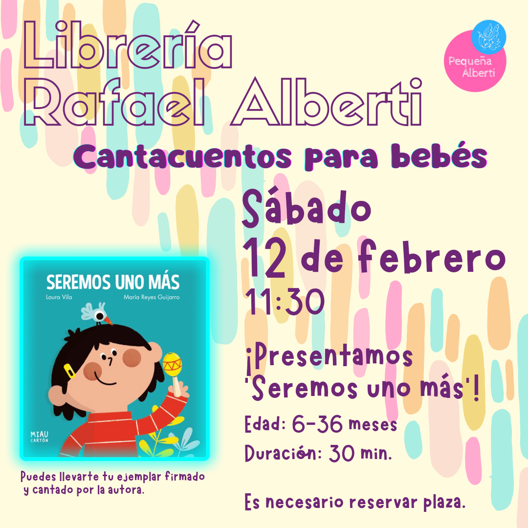 Cuentacuentos para bebés - SEREMOS UNO MÁS, de  Laura Vila y María Reyes Guijarro.