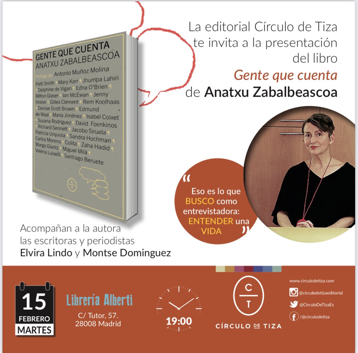 ANATXU ZABALBEASCOA, Gente que cuenta (Círculo de Tiza)