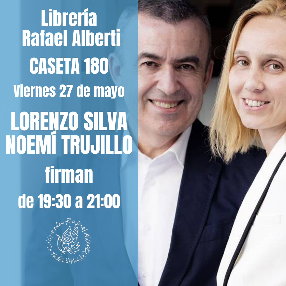 LORENZO SILVA y NOEMÍ TRUJILLO - CASETA 180 - FERIA DEL LIBRO DE MADRID
