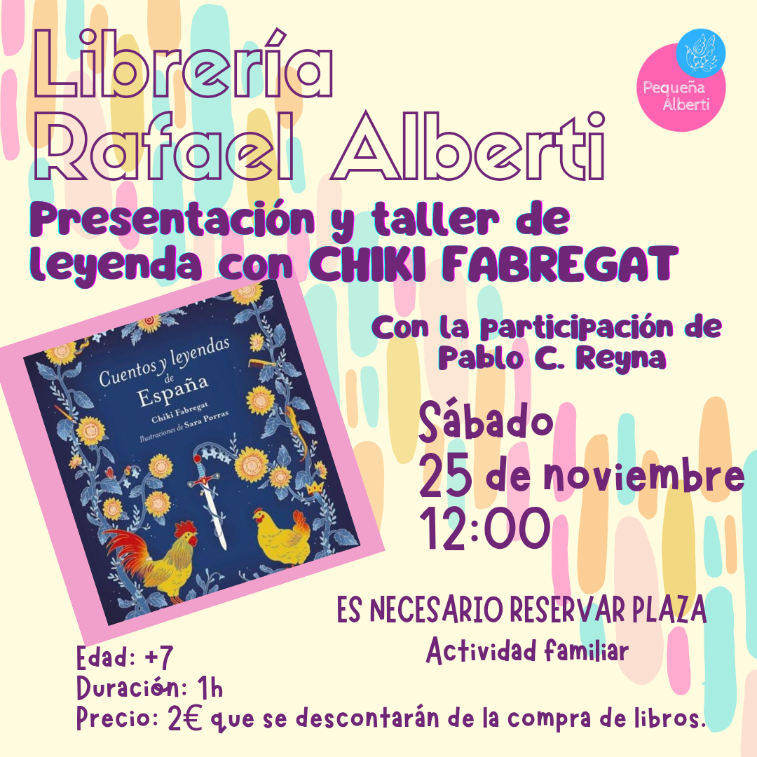 Presentación y taller de leyenda con CHIKI FABREGAT  |  Cuentos y leyendas de España