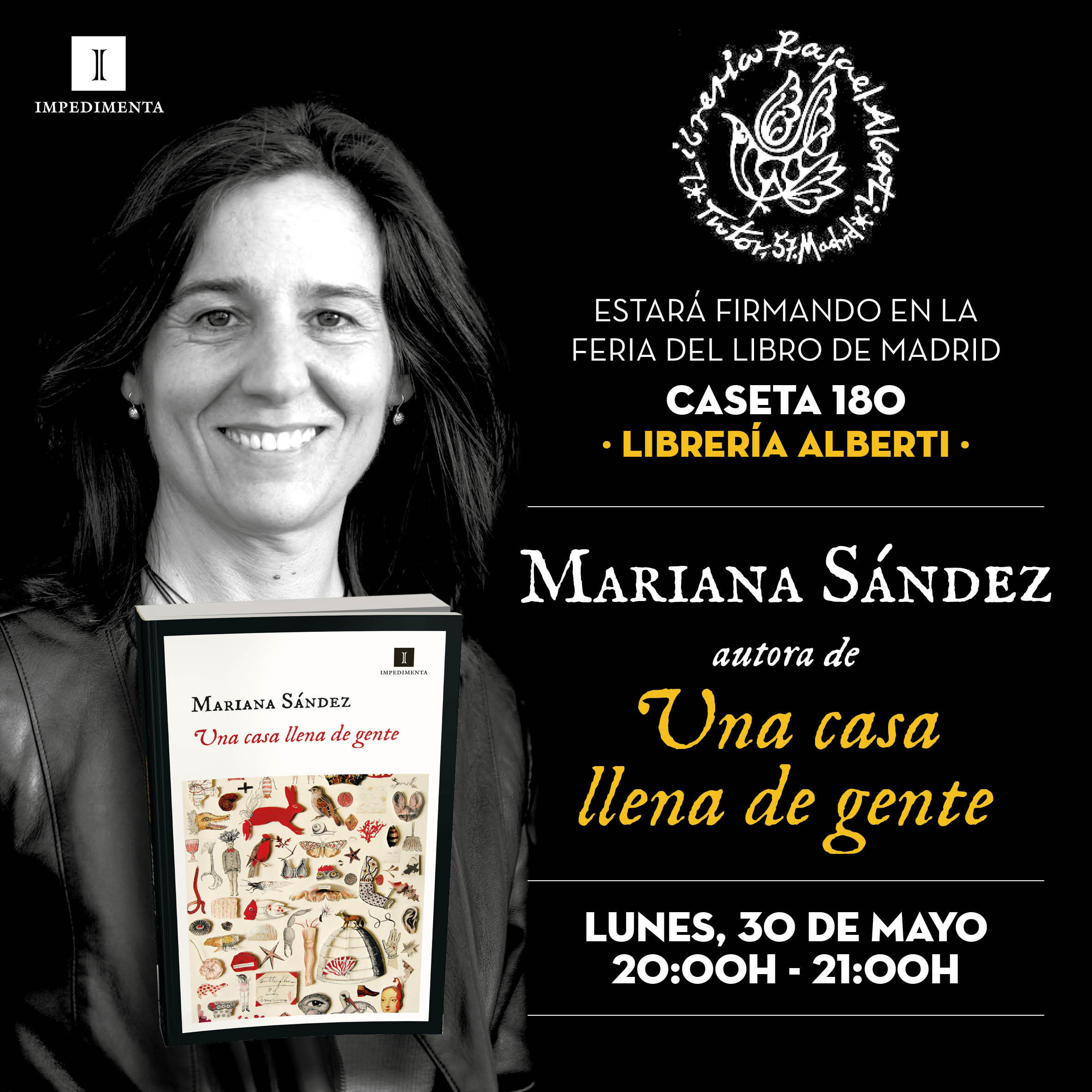 MARIANA SÁNDEZ - CASETA 180 - FERIA DEL LIBRO DE MADRID