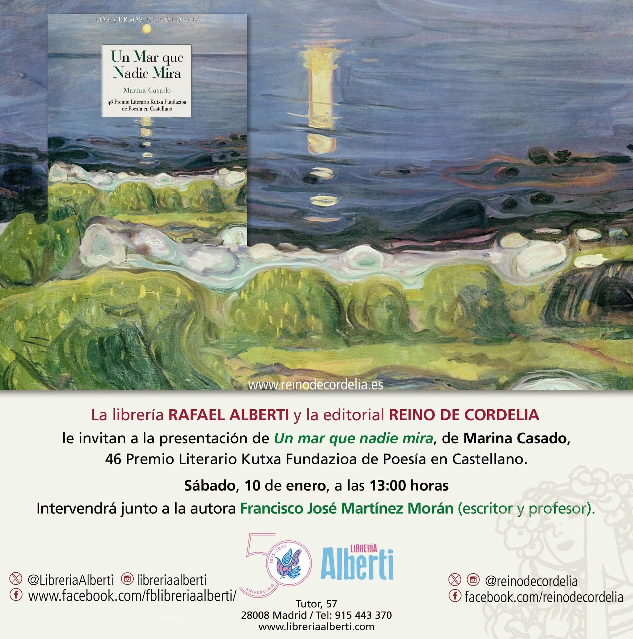 MARINA CASADO, Un mar que nadie mira (Reino de Cordelia)