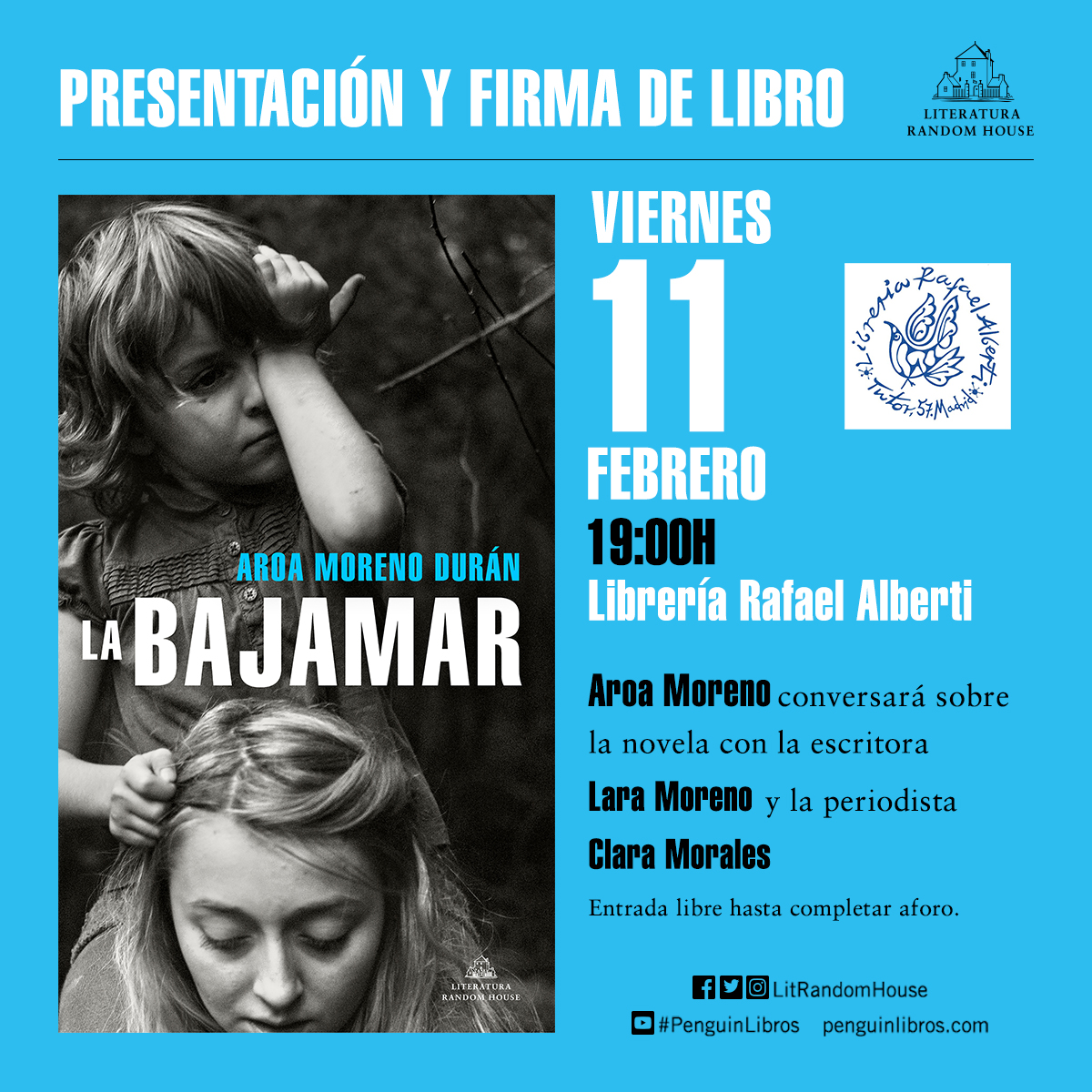 AROA MORENO DURÁN, La bajamar (Literatura Random House)