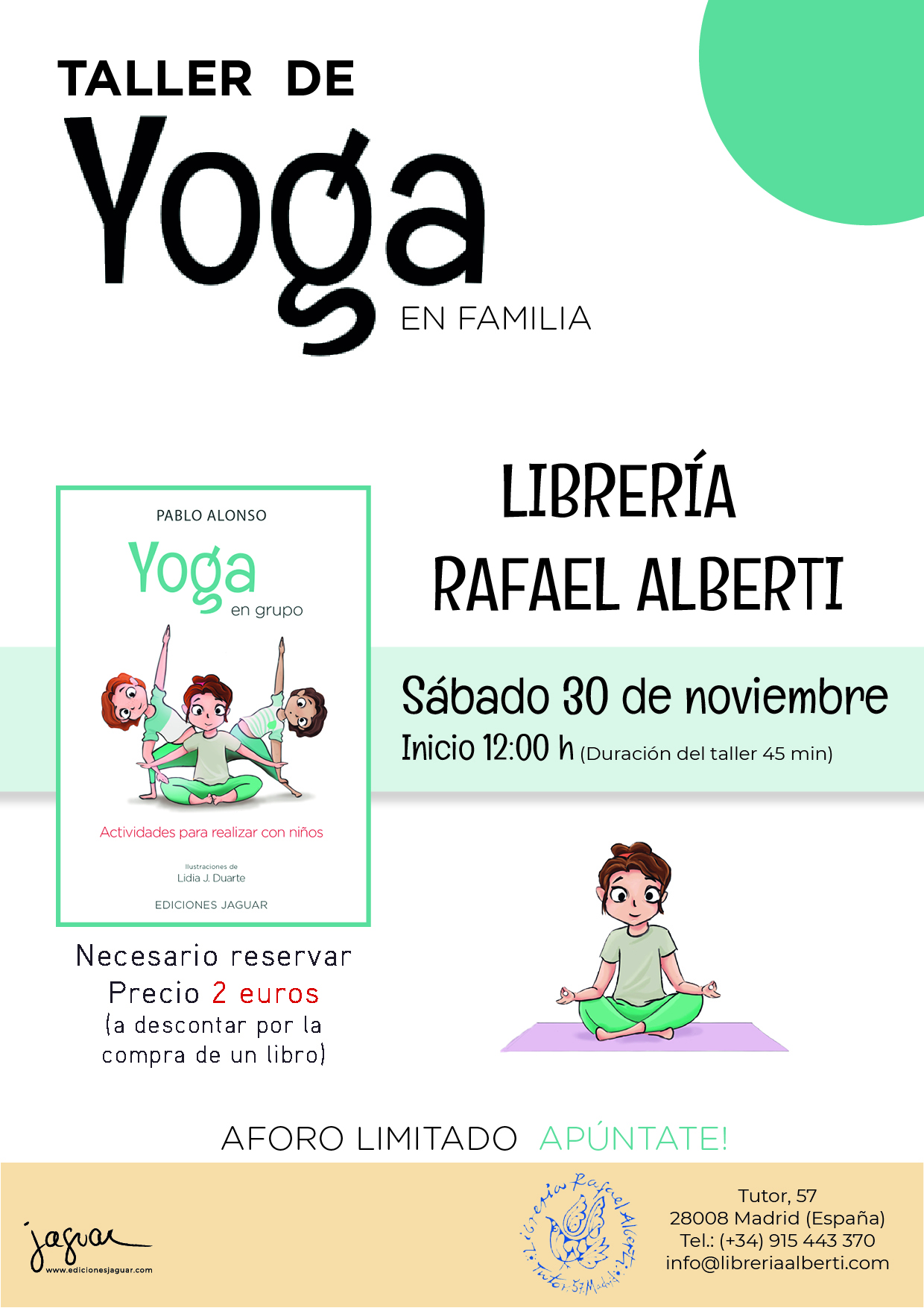 TALLER DE YOGA EN FAMILIA (Jaguar)