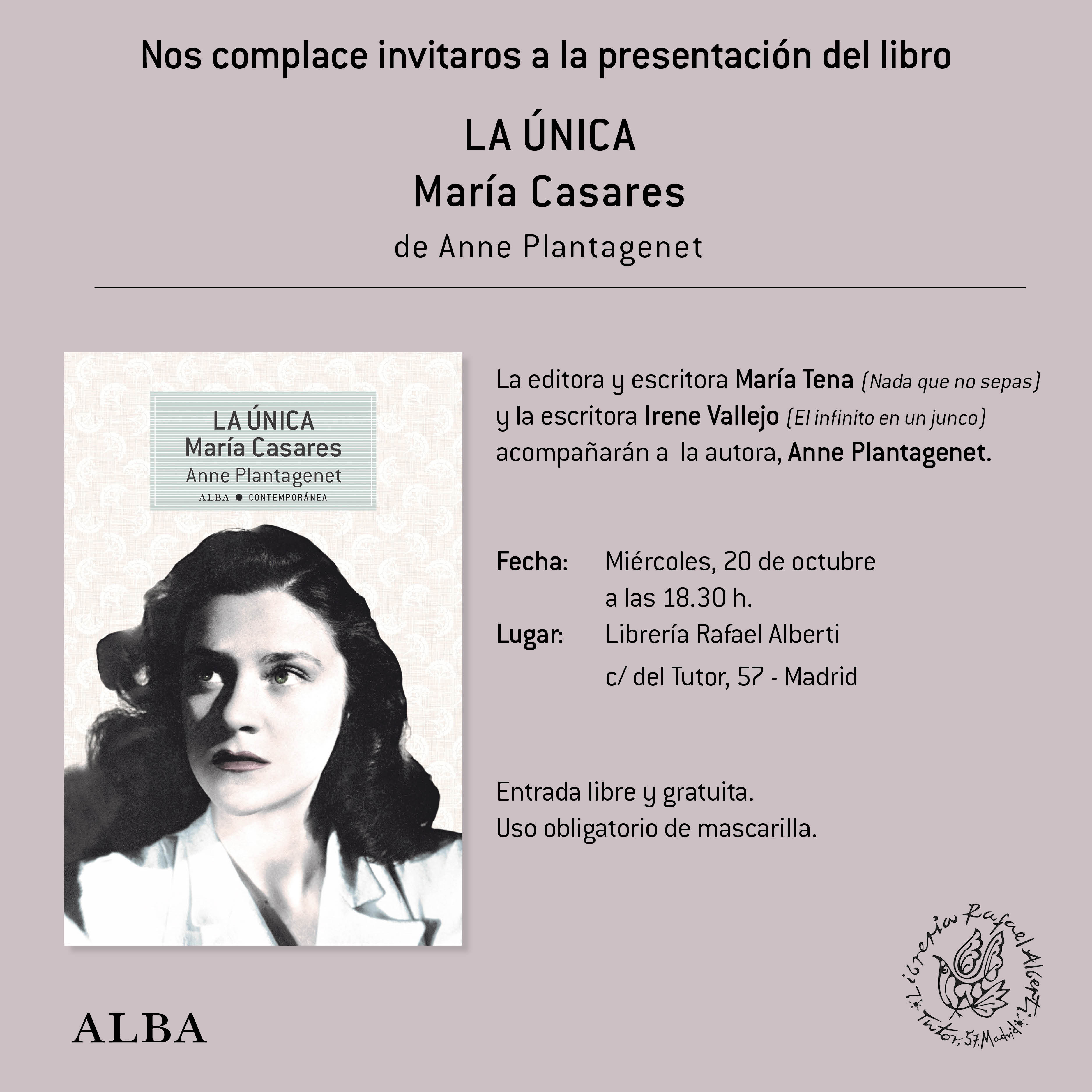 ANNE PLANTAGENET, La única. María Casares (Alba)