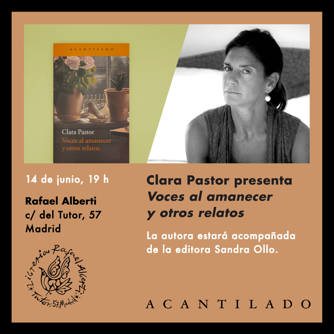 CLARA PASTOR, Voces al amanecer y otros relatos (Acantilado)