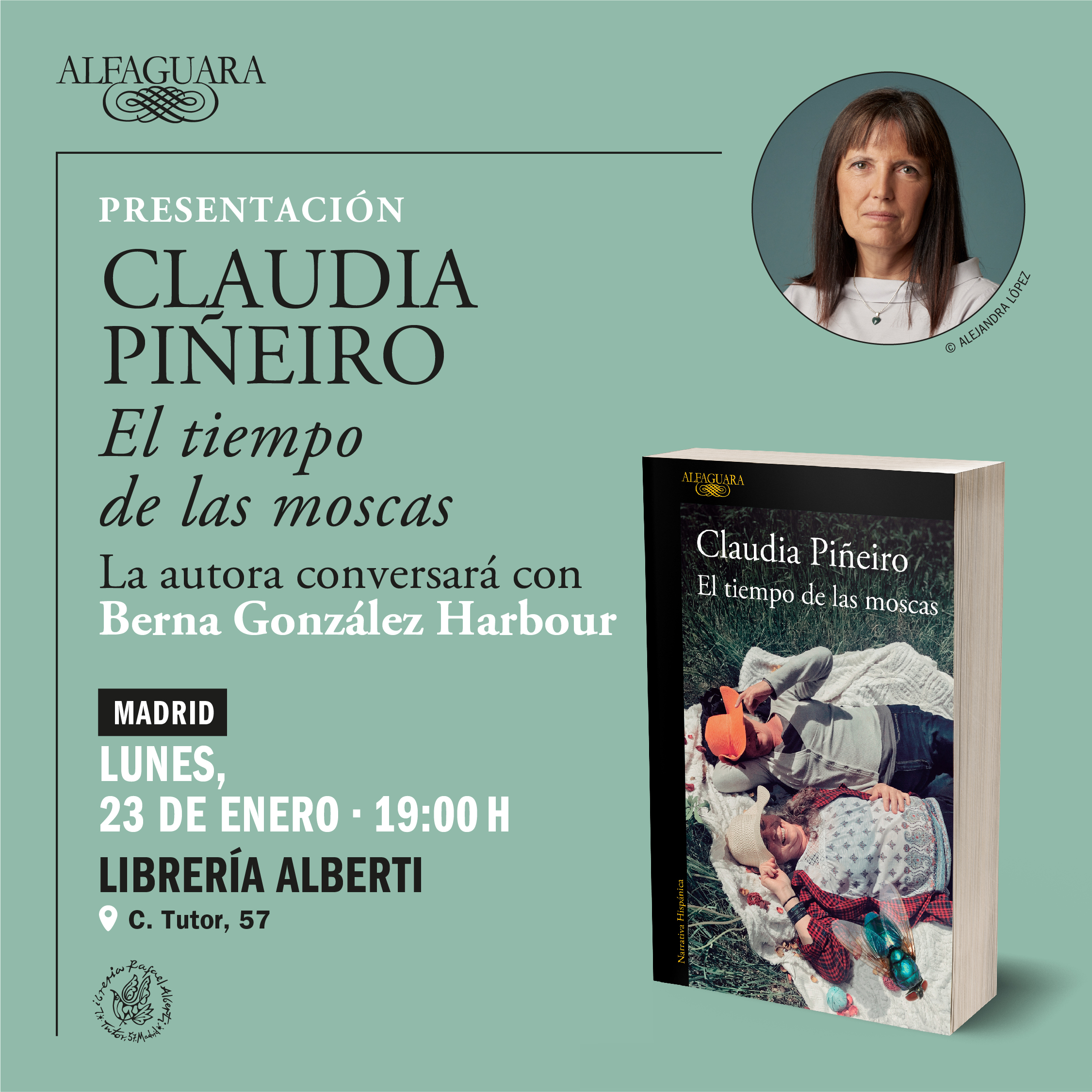 CLAUDIA PIÑEIRO, El tiempo de las moscas (Alfaguara)