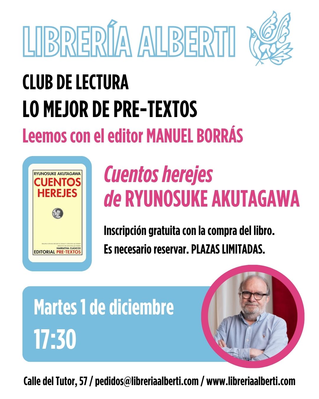 Lo mejor de PRE-TEXTOS con MANUEL BORRÁS | 4ª sesión de la nueva temporada | Cuentos herejes, de Ryunosuke Akutagawa