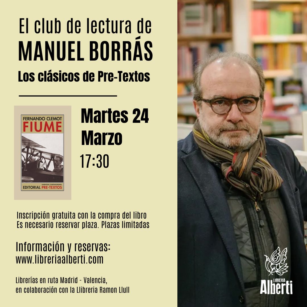 El Club de Lectura de MANUEL BORRÁS | Los clásicos de Pre-Textos (sesión 3)