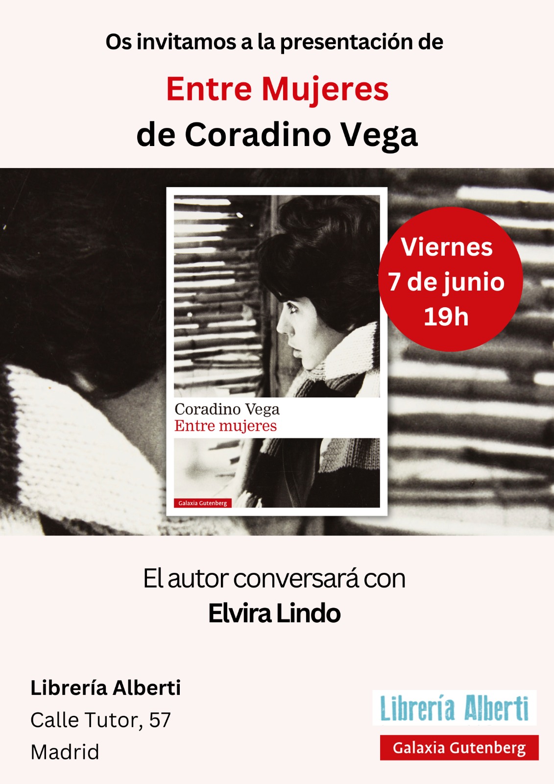 CORADINO VEGA, Entre mujeres (Galaxia Gutenberg)