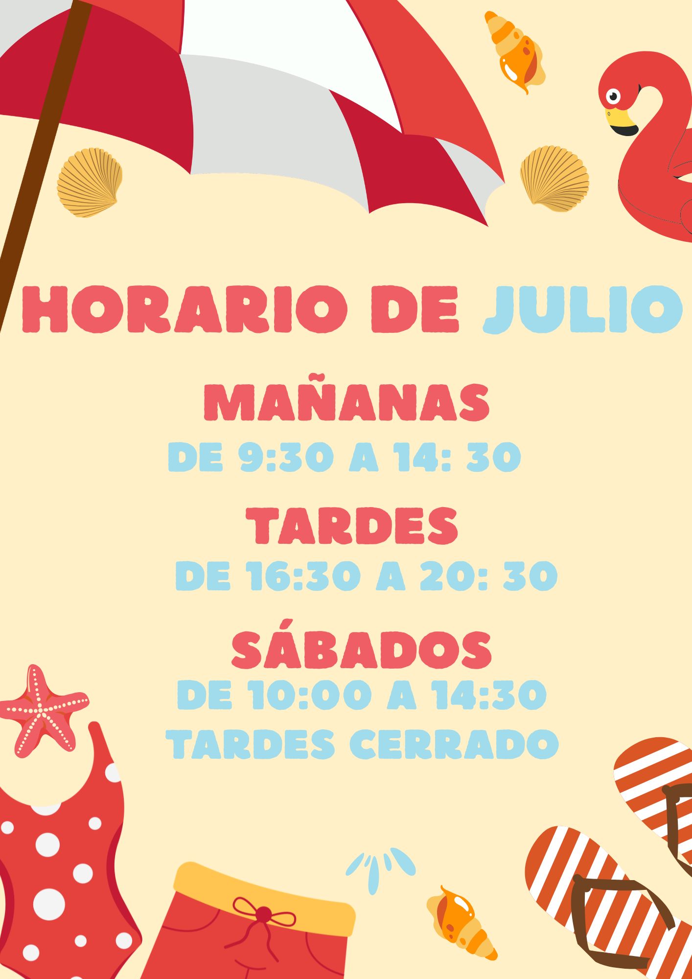 Verano en Alberti: horario de julio
