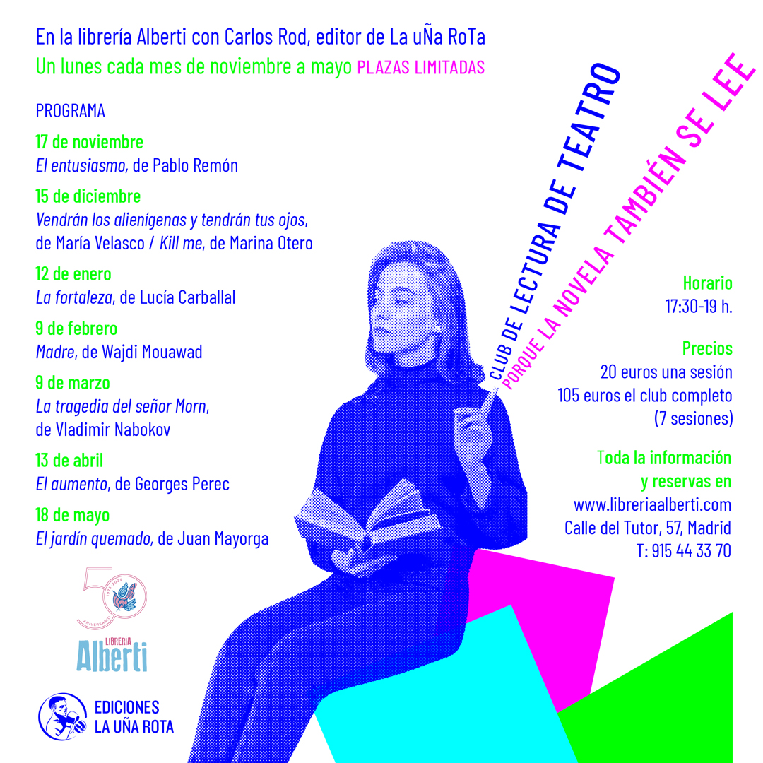 Club de lectura de teatro... Porque la novela también se lee