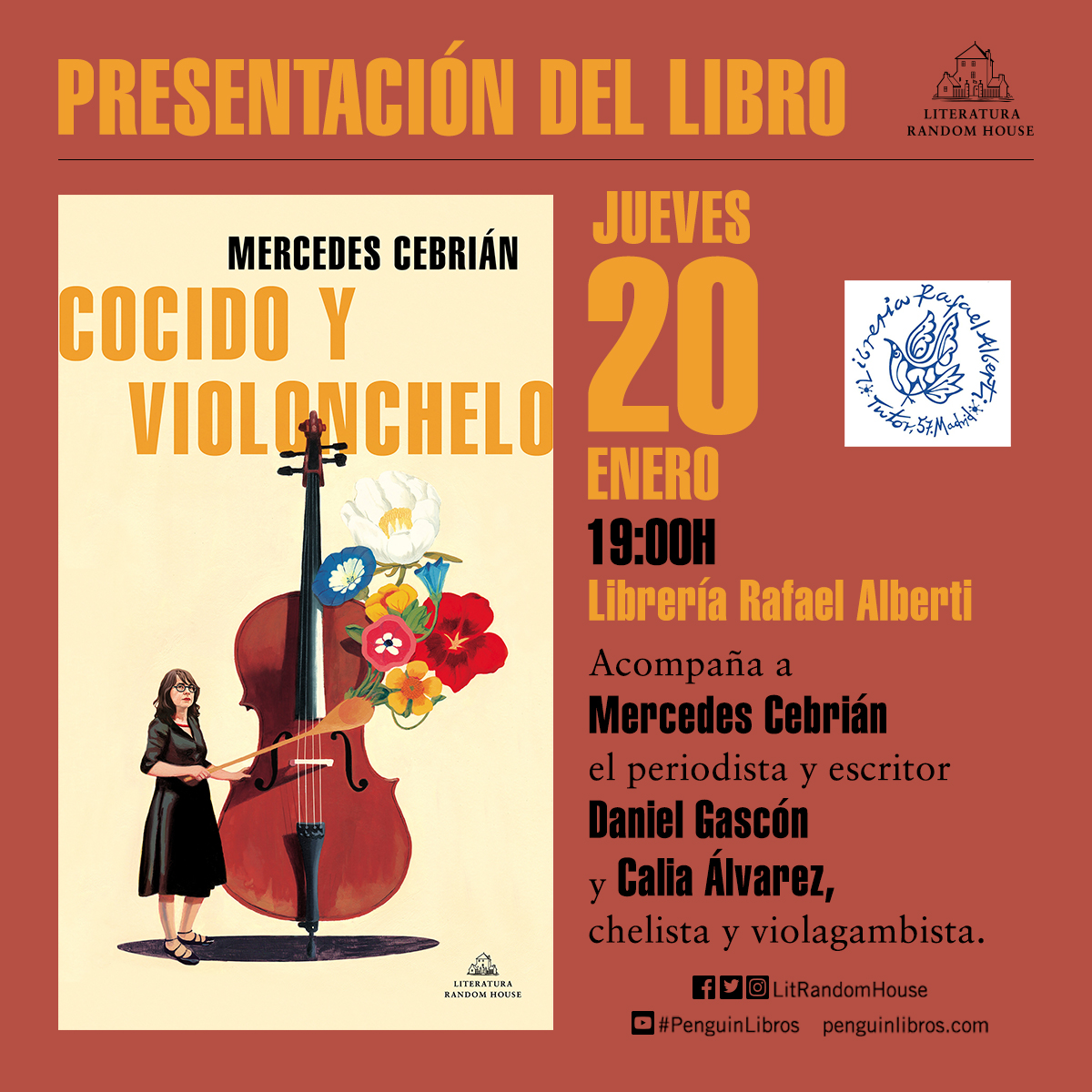 MERCEDES CEBRIÁN, Cocido y violonchelo (Literatura Random House)