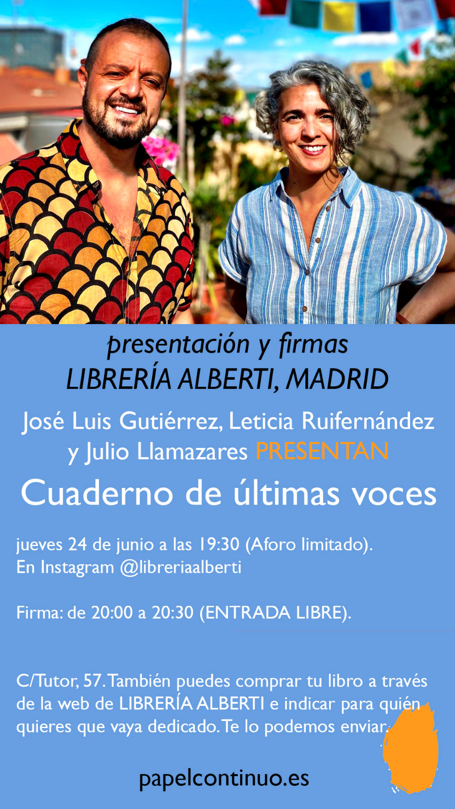 LETICIA RUIFERNÁNDEZ y JOSÉ LUIS GUTIÉRREZ, 'Cuaderno de últimas voces' (Papel Continuo)