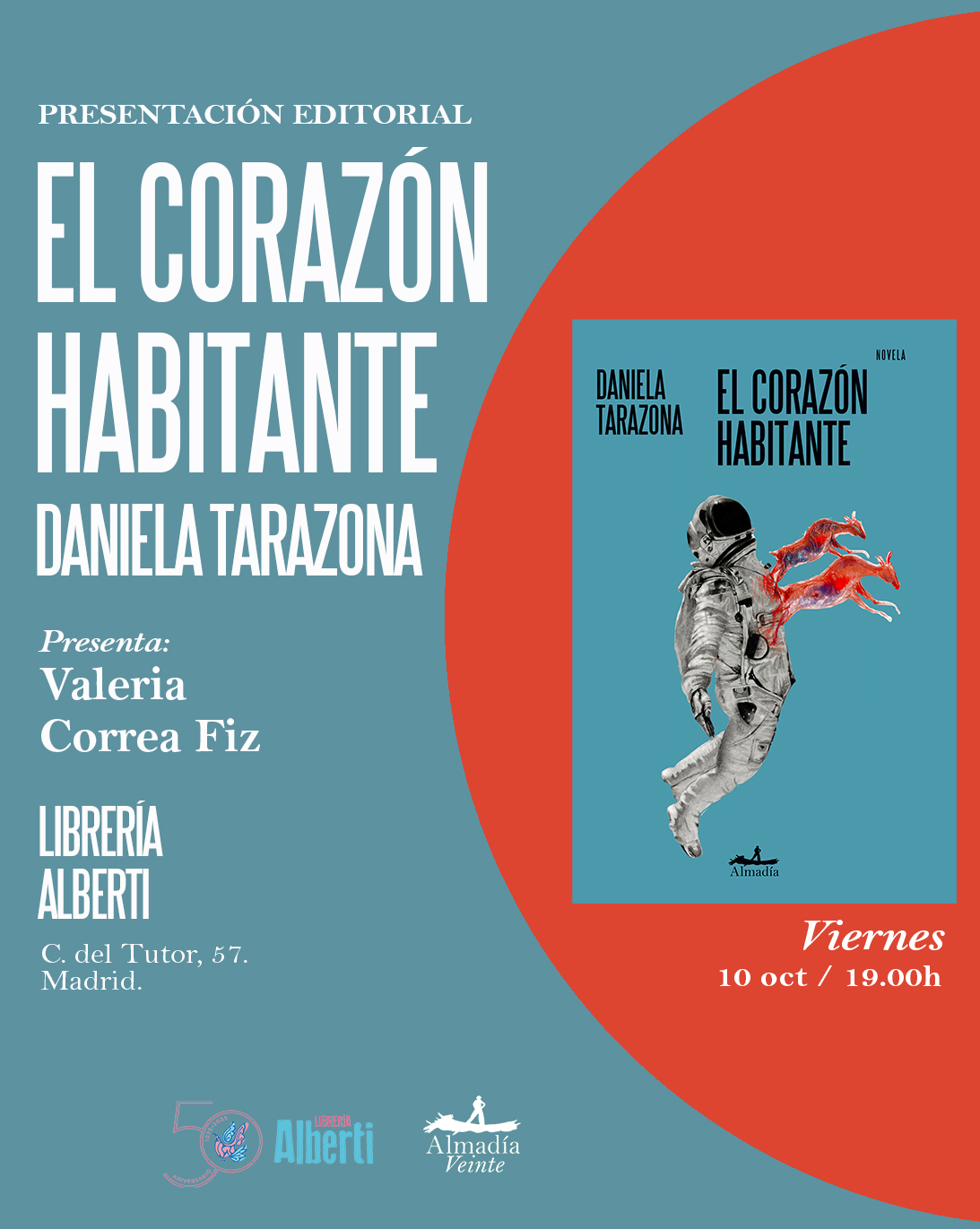 ¡¡APLAZADO!!  DANIELA TARAZONA, El corazón habitante (Almadía)