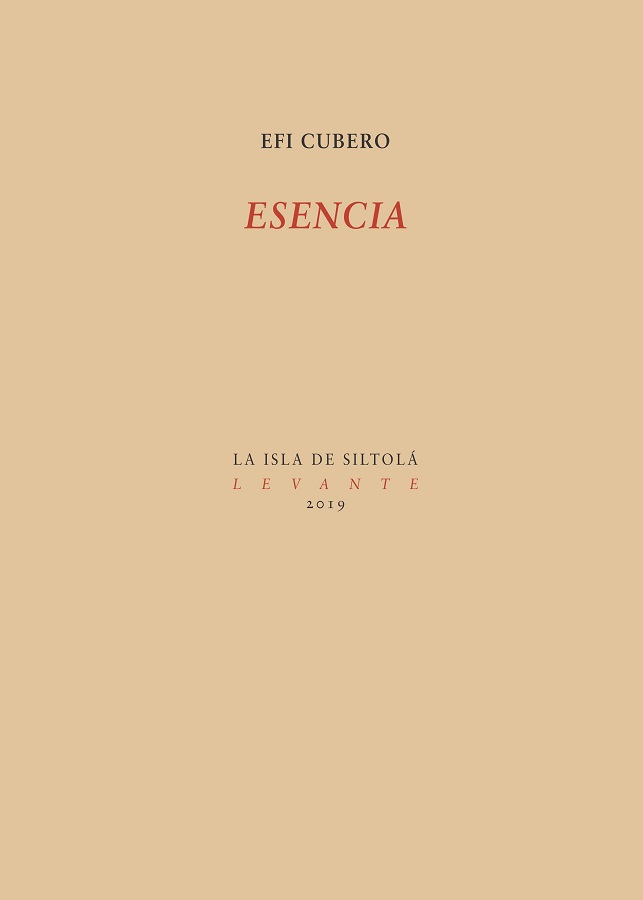 EFI CUBERO. Esencia (La Isla de Siltolá)