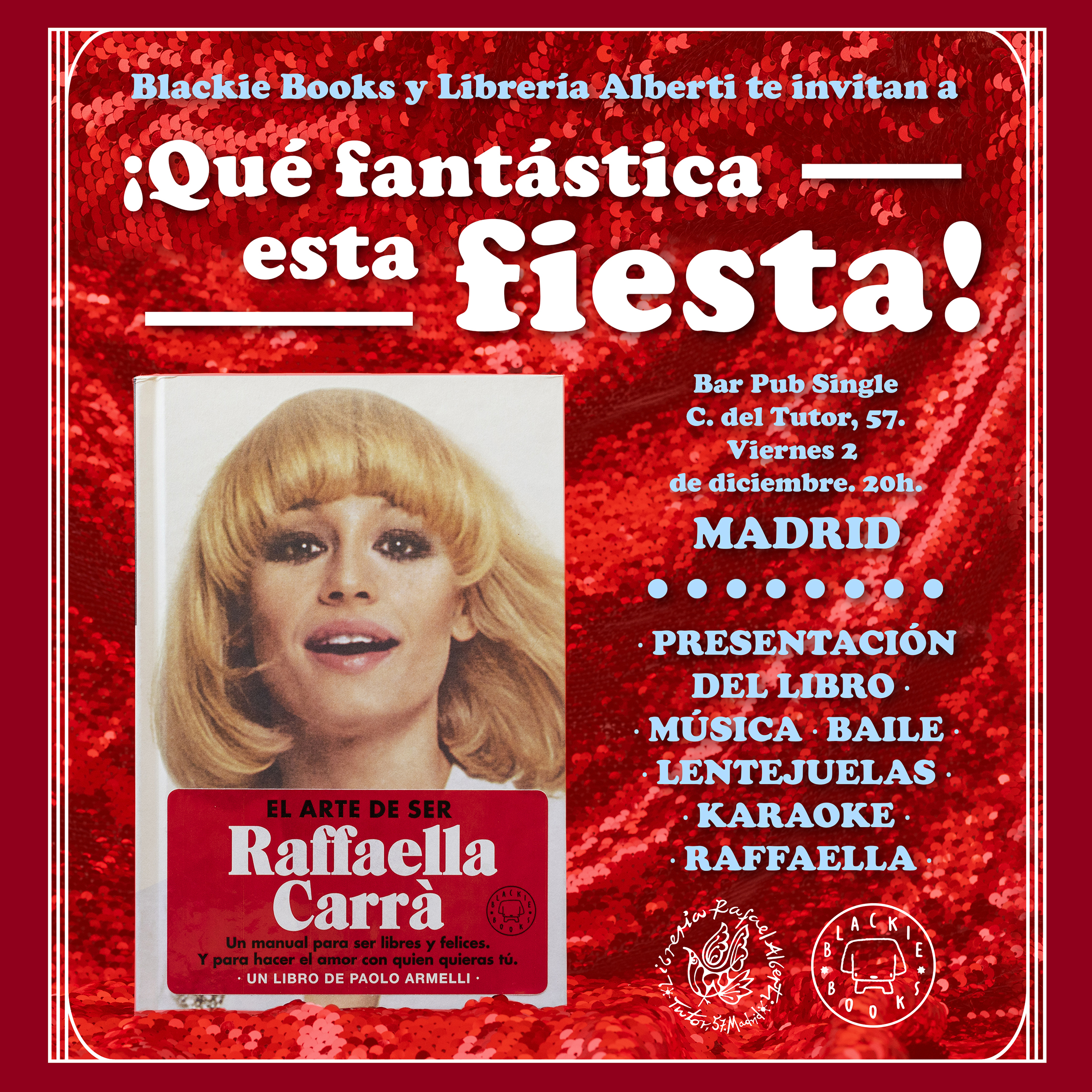 El arte de ser RAFAELLA CARRÁ. ¡Qué fantástica esta fiesta! (Blackie Books)