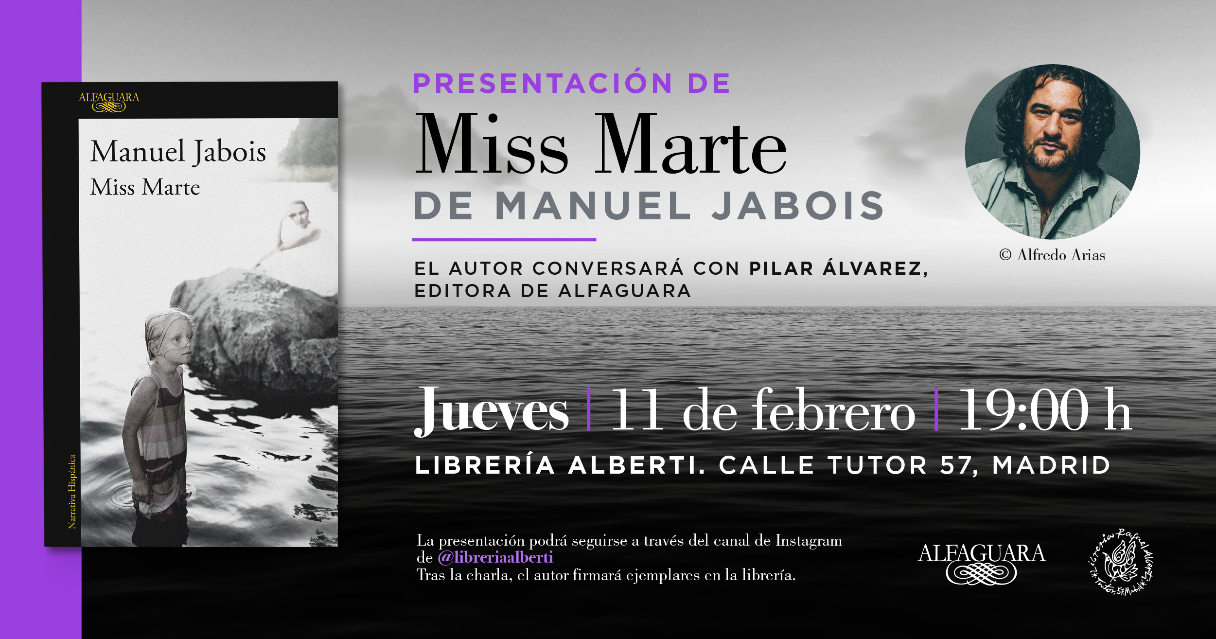 MANUEL JABOIS presenta y firma 'Miss Marte' (Alfaguara)