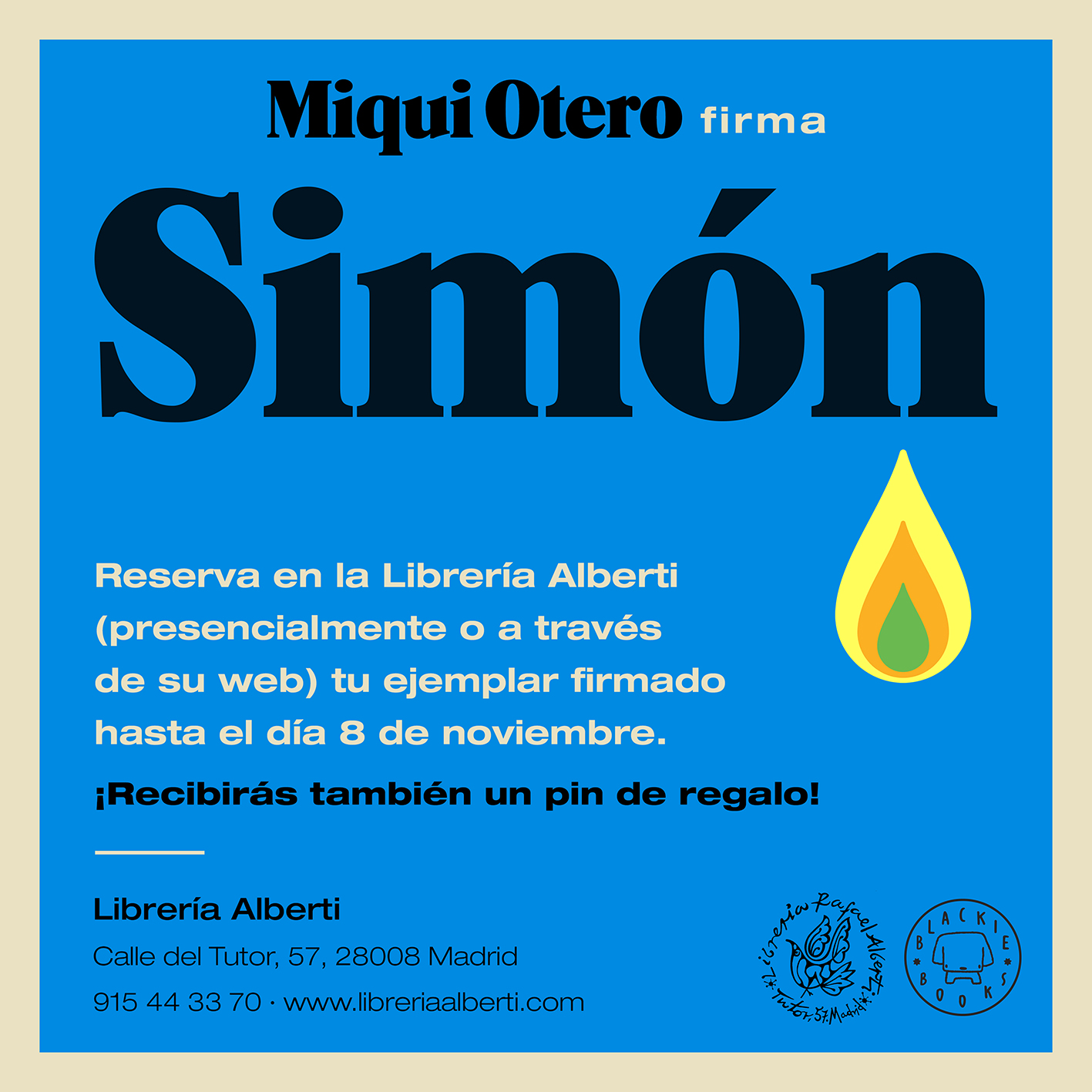 MIQUI OTERO firma 'Simón' (Blackie Books)