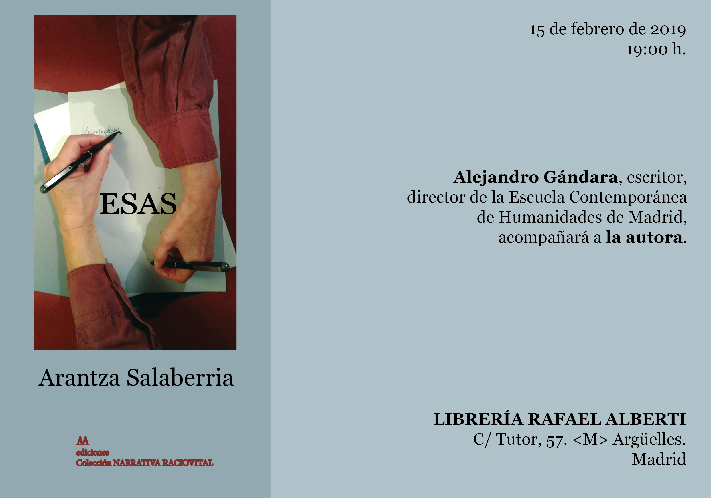 ARANTZA SALABERRIA. ESAS (Arte Activo Ediciones)