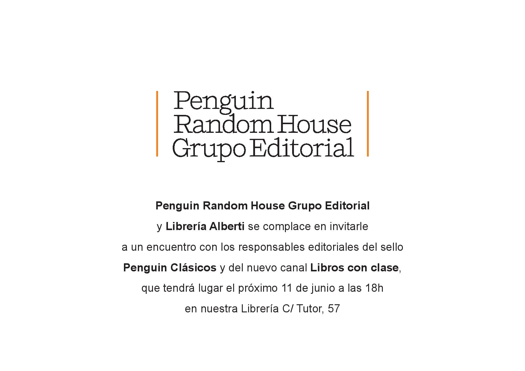 Presentación del sello editorial Penguin Clásicos en español - CANCELADO