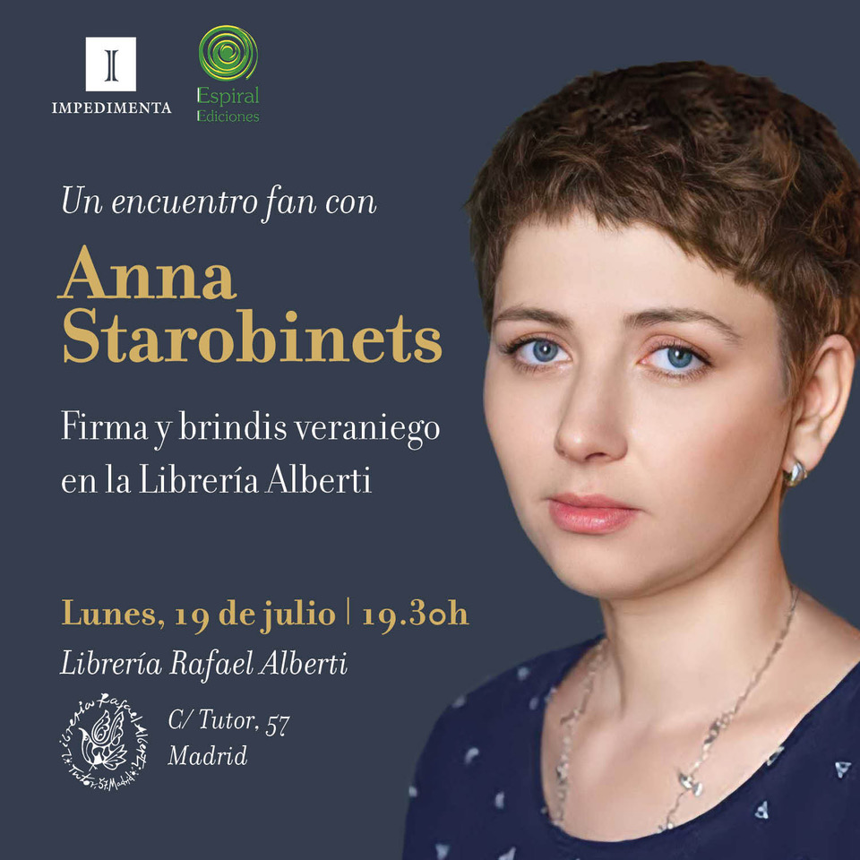 Firma y brindis veraniego con ANNA STAROBINETS