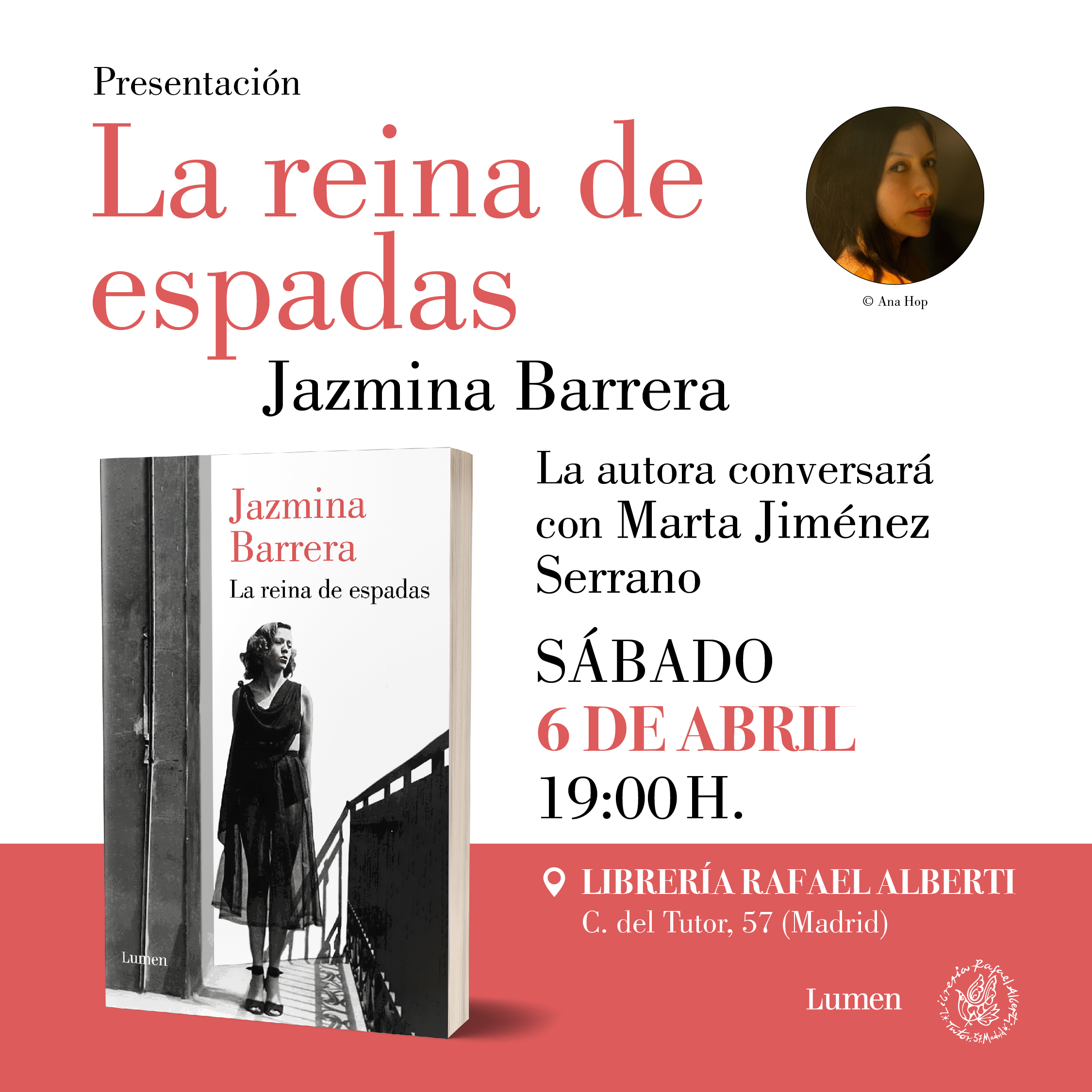 JAZMINA BARRERA, La reina de espadas (Lumen)