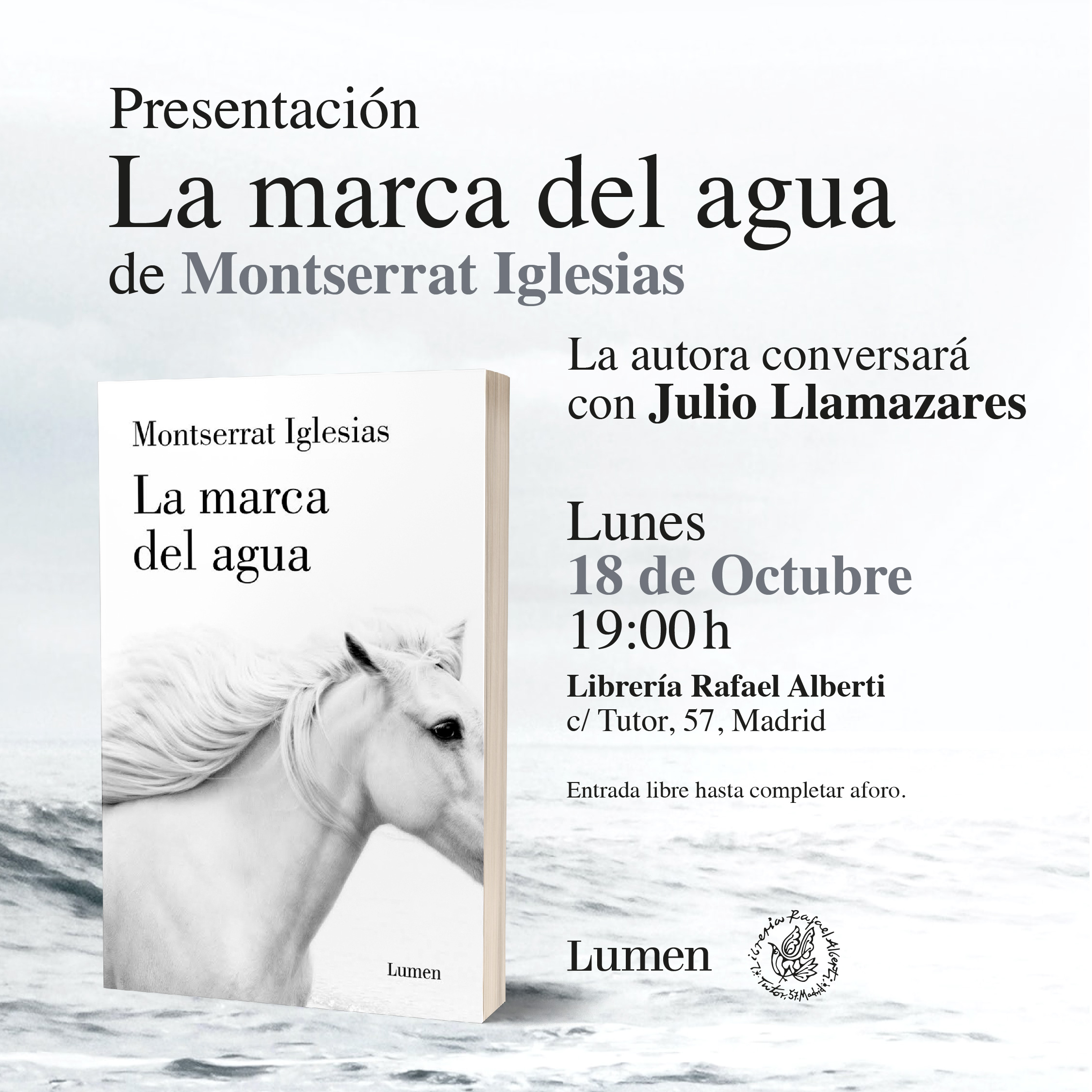 MONTSERRAT IGLESIAS, La marca del agua (Lumen)