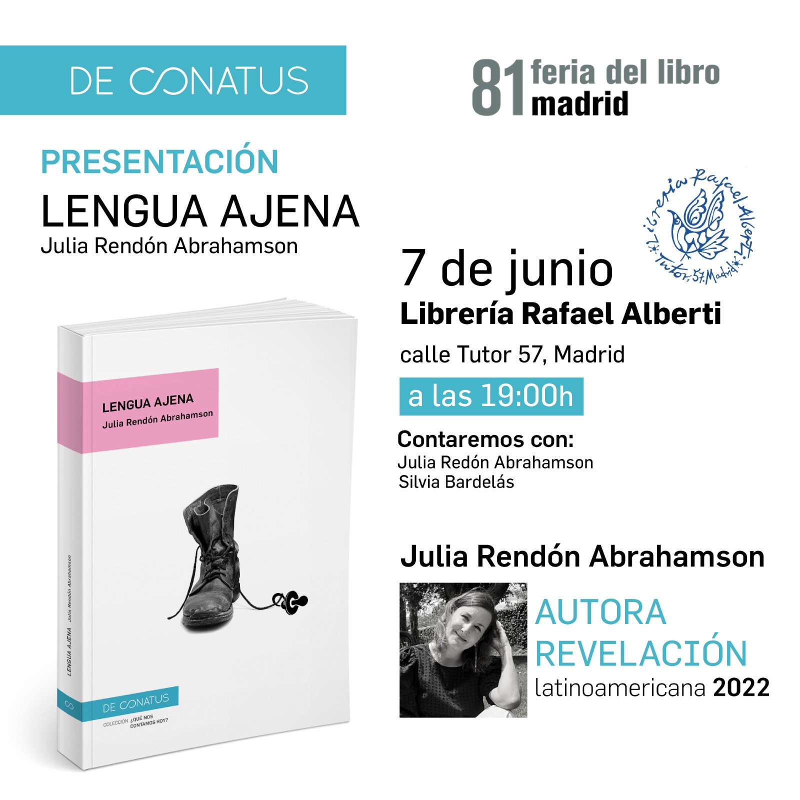 JULIA RENDÓN ABRAHAMSON, Lengua ajena (De conatus)