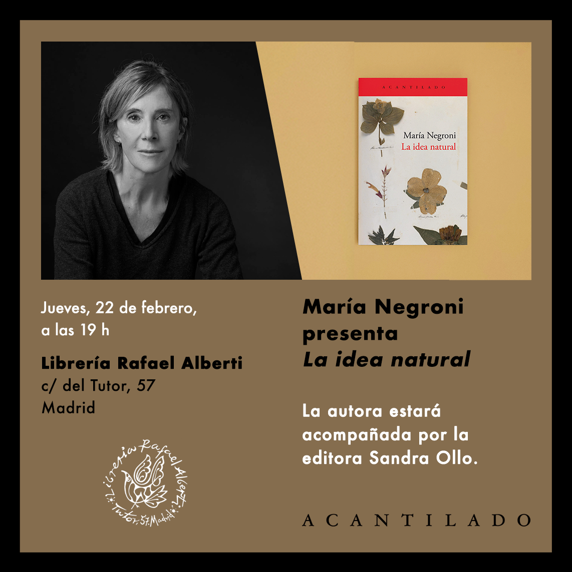 MARÍA NEGRONI, La idea natural (Acantilado)