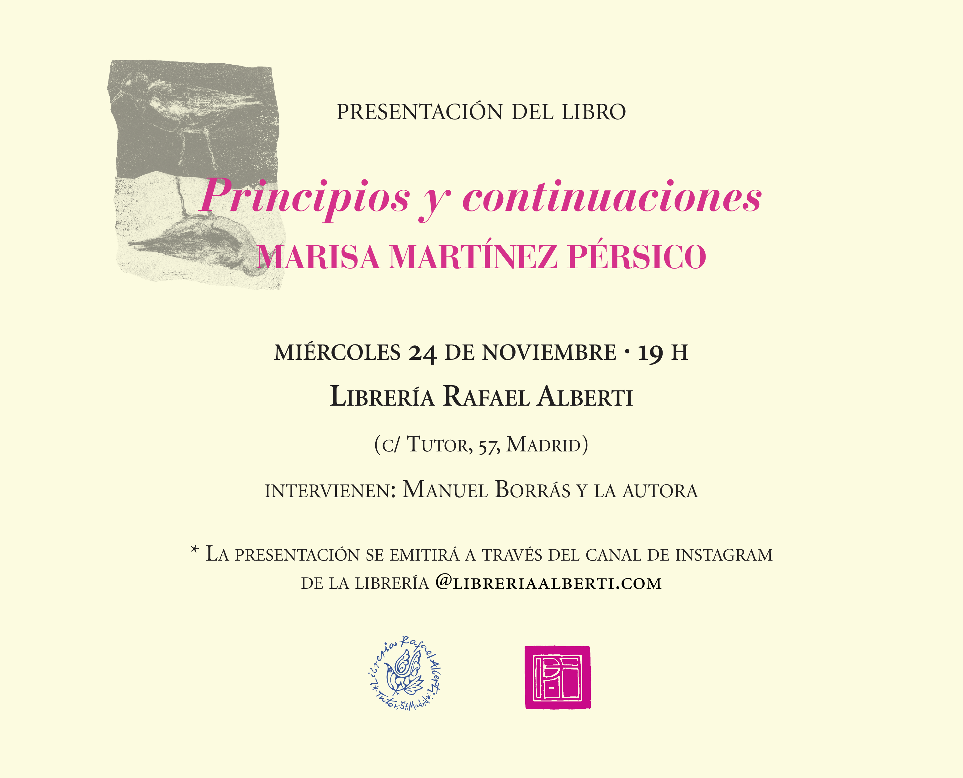 Marisa Martínez Pérsico: Principios y continuaciones (Pre-Textos)