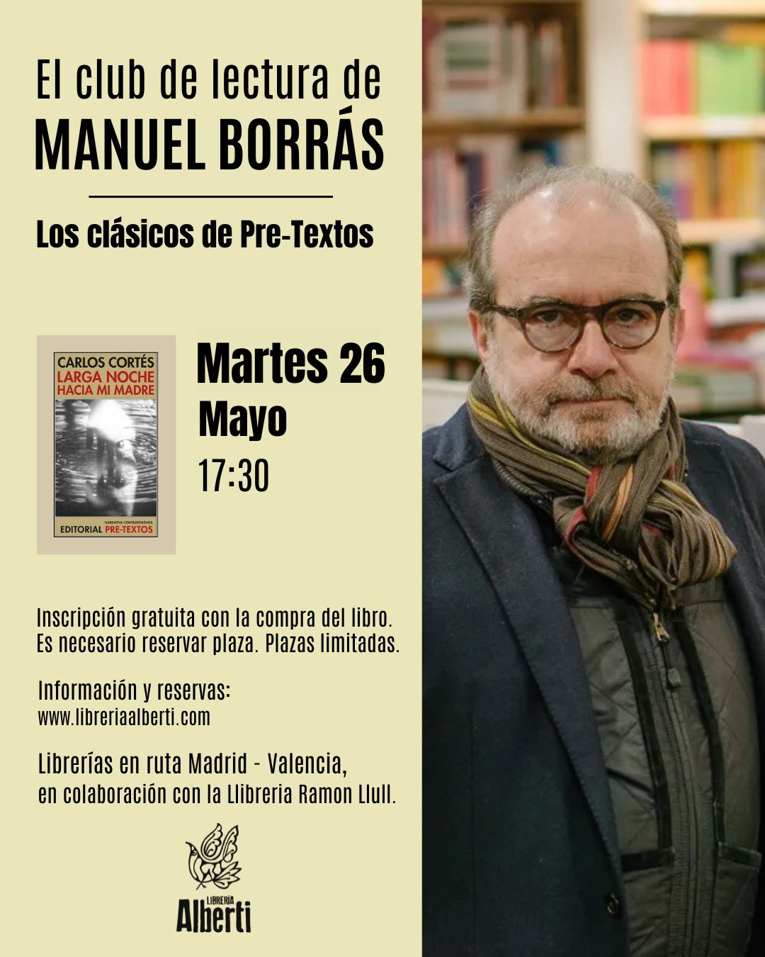 El Club de Lectura de MANUEL BORRÁS | Los clásicos de Pre-Textos (sesión 5)