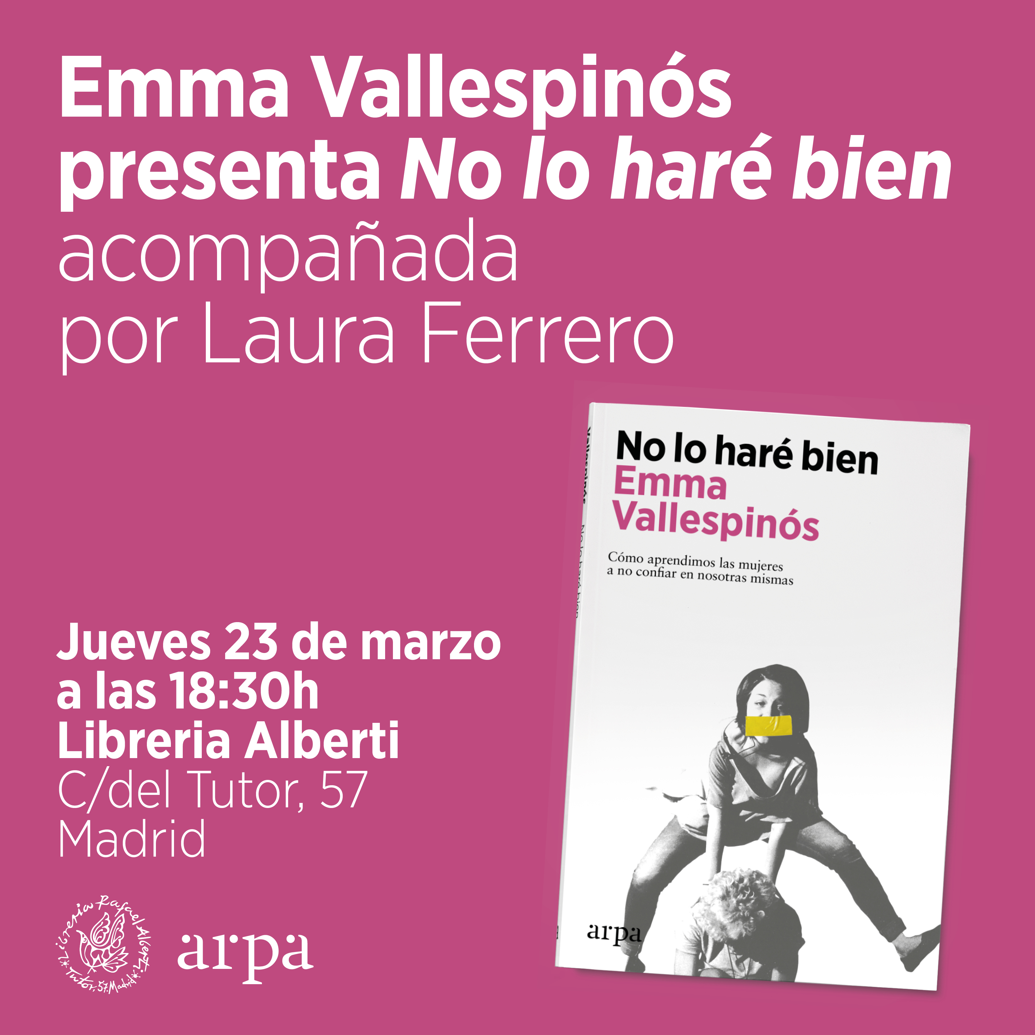 EMMA VALLESPINÓS, No lo haré bien (Arpa)