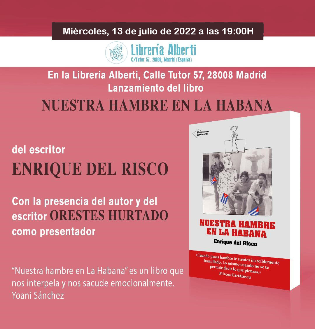 ENRIQUE DEL RISCO, Nuestra hambre en la Habana (Plataforma Editorial)