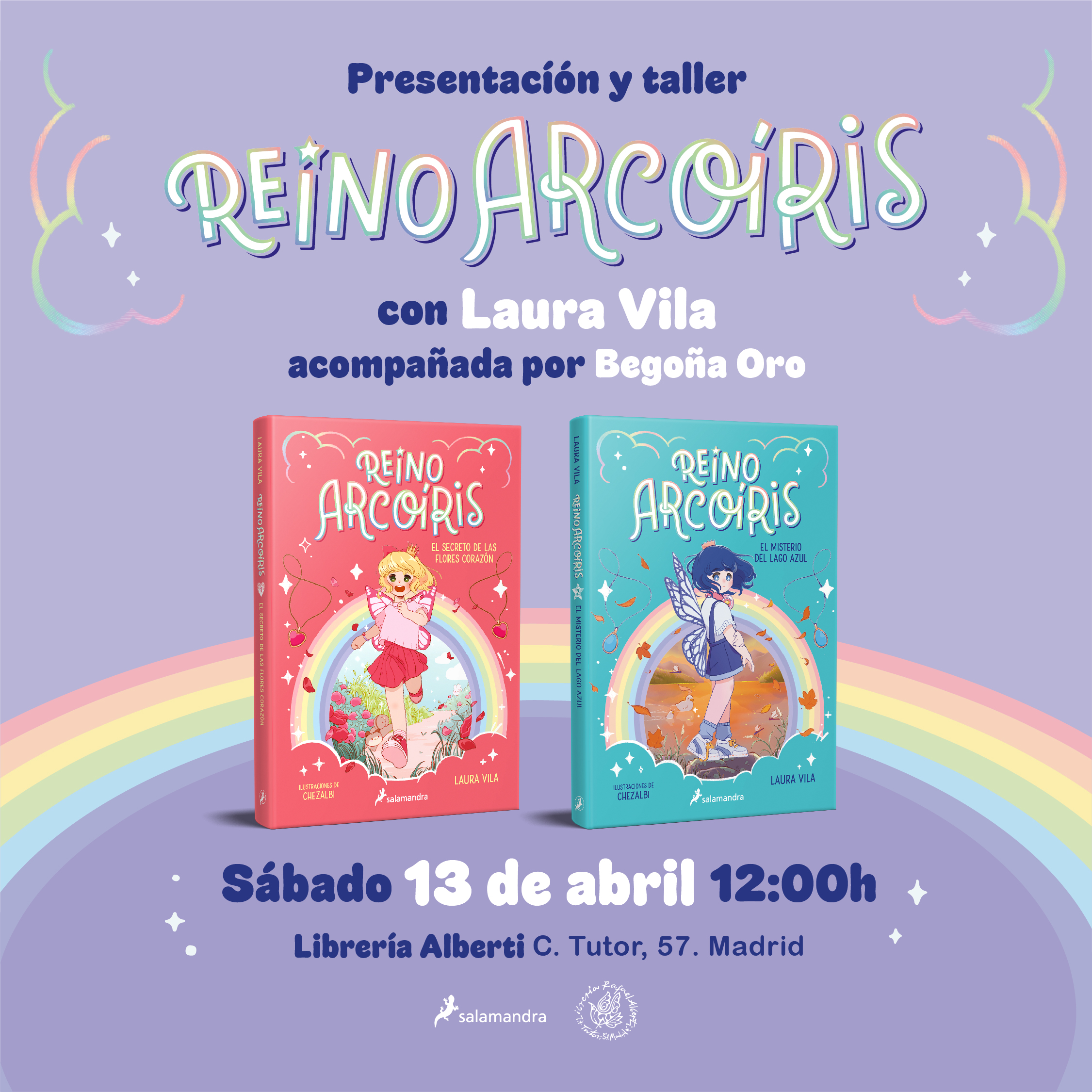 REINO ARCOÍRIS: Presentación y taller con LAURA VILA y BEGOÑA ORO